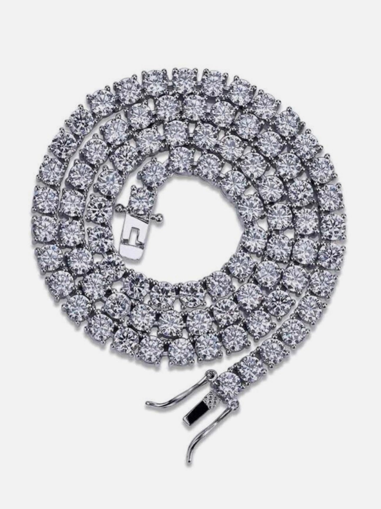 VVS Moissanite Tennis Chain - 925 Sterling Silver Premium Necklace