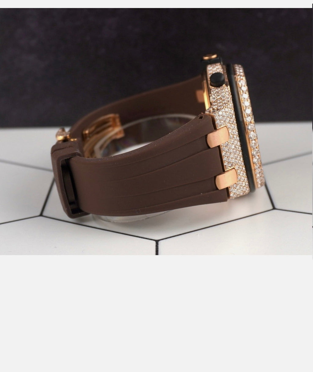 Audemars Piguet 42mm Royal Oak Offshore 18k Rose gold 17ct Diamond Watch 26470OR