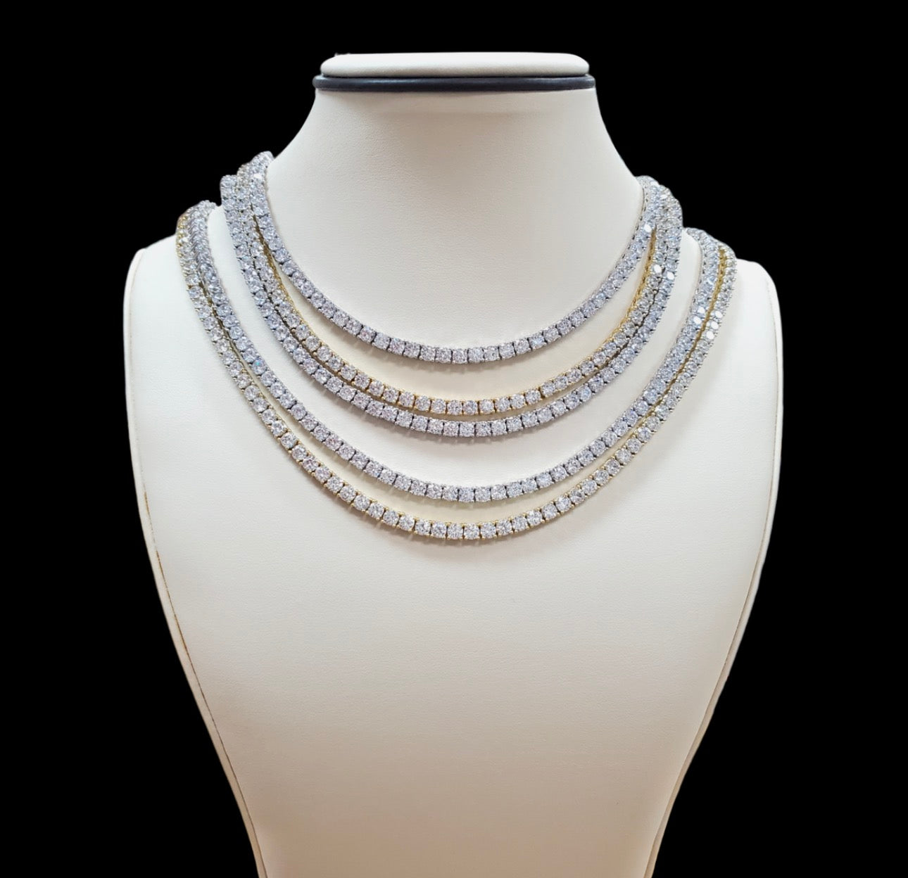 VVS Moissanite Tennis Chain - 925 Sterling Silver Premium Necklace