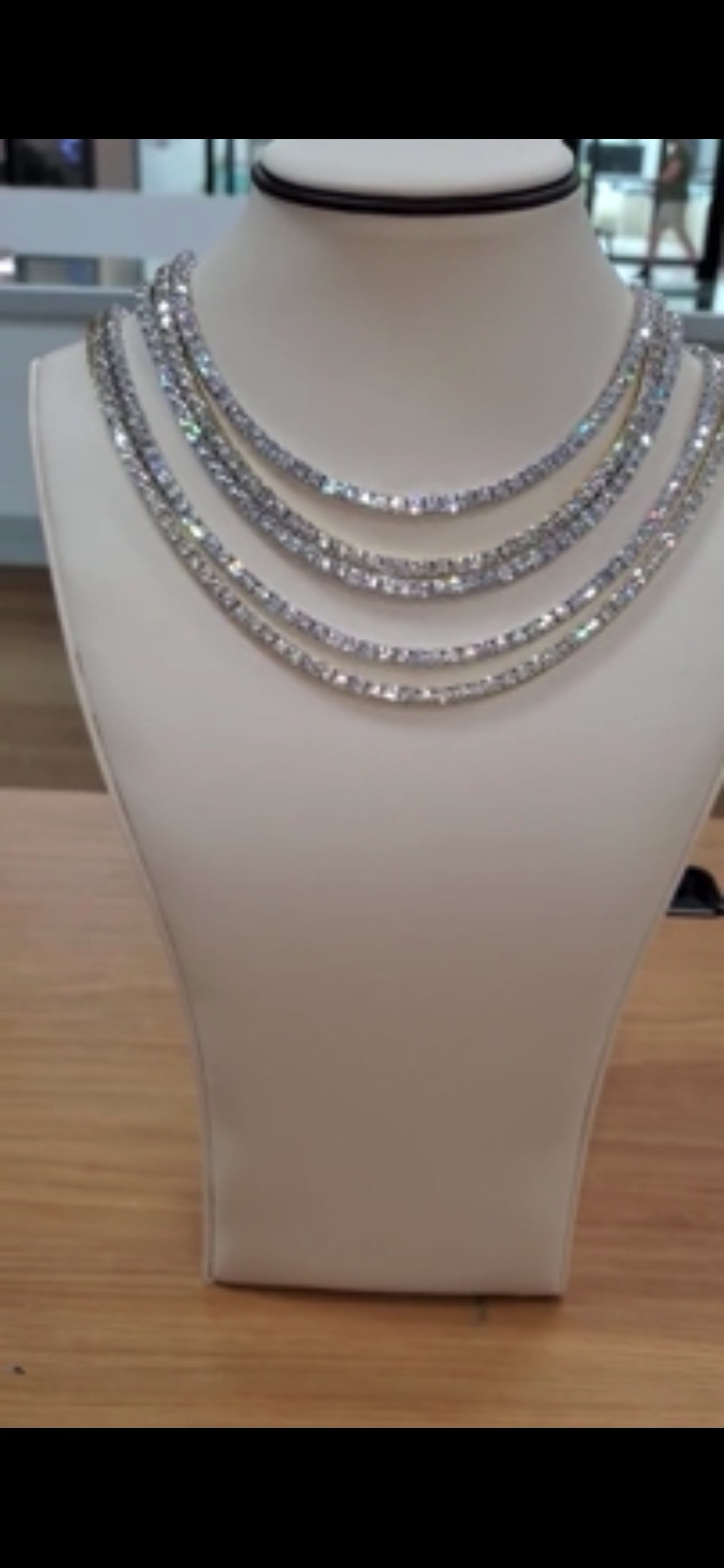 VVS Moissanite Tennis Chain - 925 Sterling Silver Premium Necklace